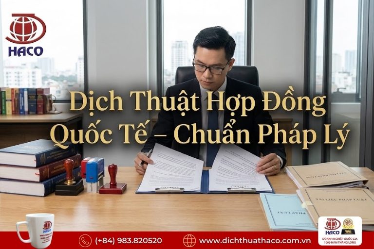 Dịch Thuật Hợp Đồng Kinh Tế Quốc Tế TP.HCM