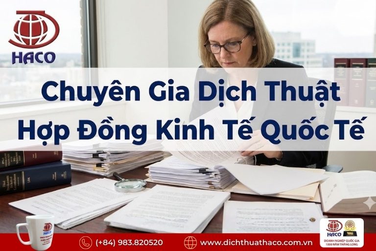 Dịch Thuật Hợp Đồng Kinh Tế Quốc Tế TP.HCM