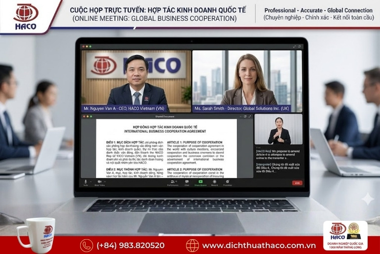 Dịch thuật hợp đồng mua bán máy móc quốc tế tại Đồng Nai