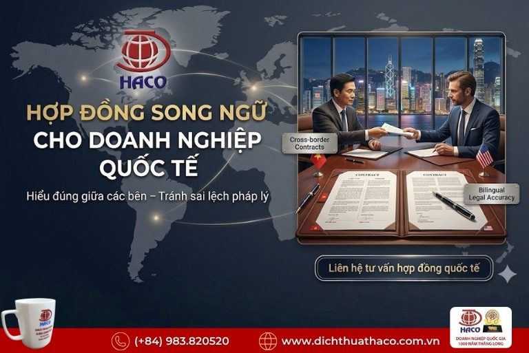 Dịch thuật hợp đồng thương mại song ngữ – Chuẩn pháp lý, chính xác từng điều khoản 2 Dịch thuật hợp đồng thương mại song ngữ