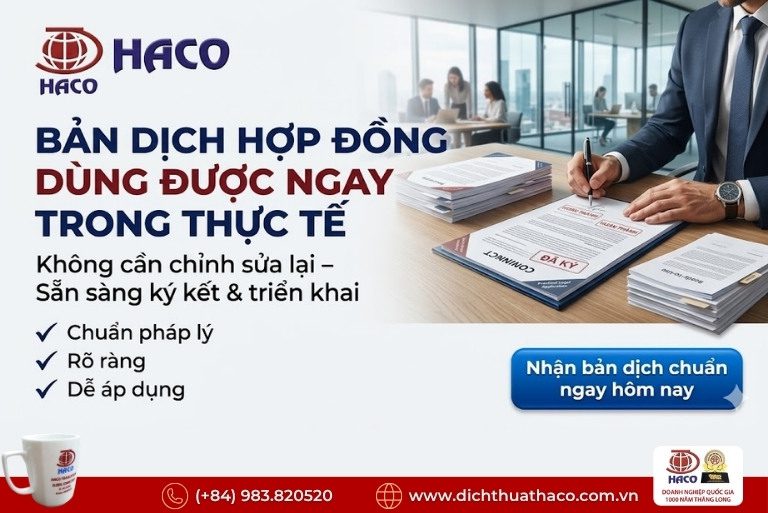 Dịch thuật hợp đồng thương mại song ngữ – Chuẩn pháp lý, chính xác từng điều khoản 9 Dịch thuật hợp đồng thương mại song ngữ