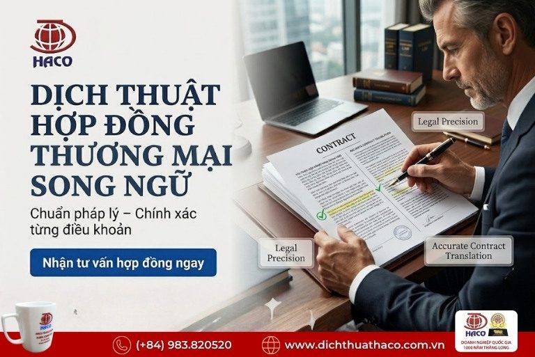 Dịch thuật hợp đồng thương mại song ngữ – Chuẩn pháp lý, chính xác từng điều khoản 8 Dịch thuật hợp đồng thương mại song ngữ