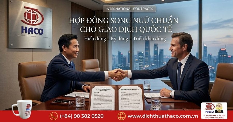 Dịch thuật hợp đồng thương mại song ngữ – Chuẩn pháp lý, chính xác từng điều khoản 1 Dịch thuật hợp đồng thương mại song ngữ