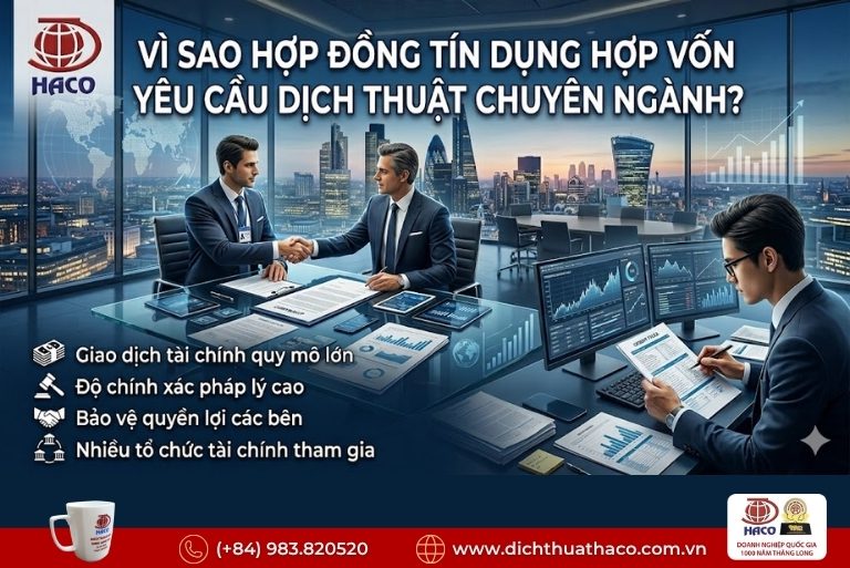 Dịch thuật hợp đồng tín dụng hợp vốn 1 Dịch thuật hợp đồng tín dụng hợp vốn