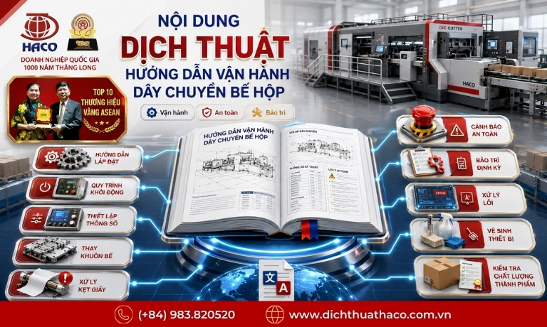 Dịch thuật hướng dẫn vận hành dây chuyền bế hộp đa ngôn ngữ 7 dich thuat huong dan van hanh day chuyen be hop 3