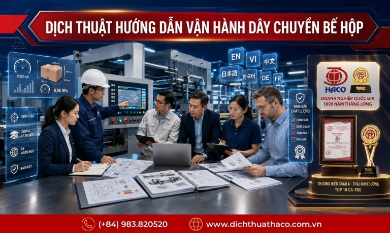 Dịch thuật hướng dẫn vận hành dây chuyền bế hộp đa ngôn ngữ 4 dich thuat huong dan van hanh day chuyen be hop 5