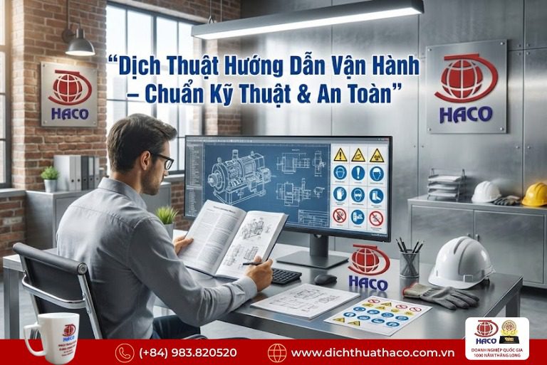 Dịch thuật hướng dẫn vận hành máy móc Bình Dương