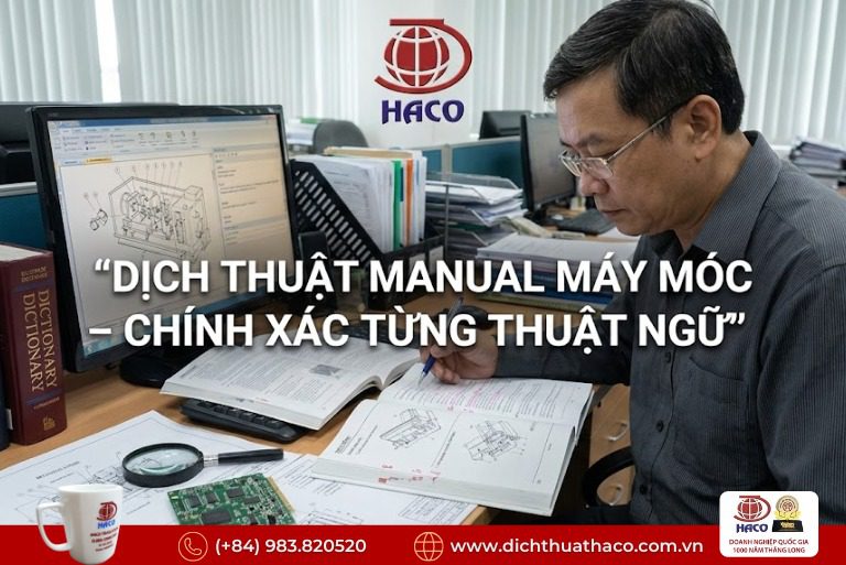Dịch thuật hướng dẫn vận hành máy móc Bình Dương