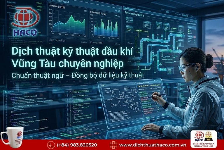 Dịch thuật kỹ thuật dầu khí Vũng Tàu