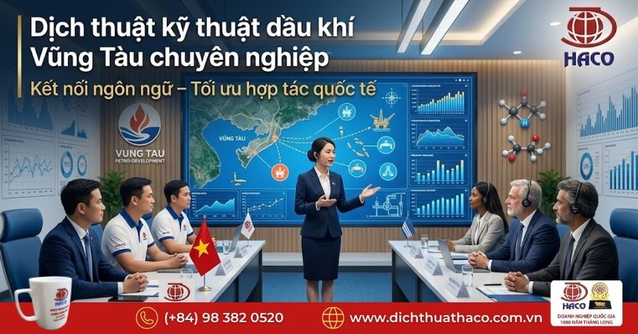 Dịch thuật kỹ thuật dầu khí Vũng Tàu
