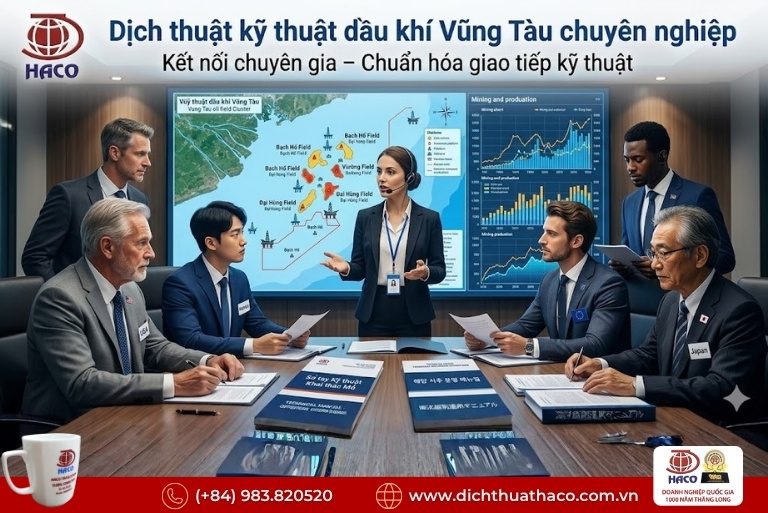 Dịch thuật kỹ thuật dầu khí Vũng Tàu