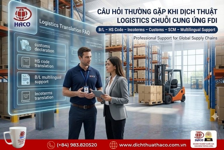 Dịch thuật Logistics chuỗi cung ứng FDI 8 Dịch thuật Logistics chuỗi cung ứng FDI