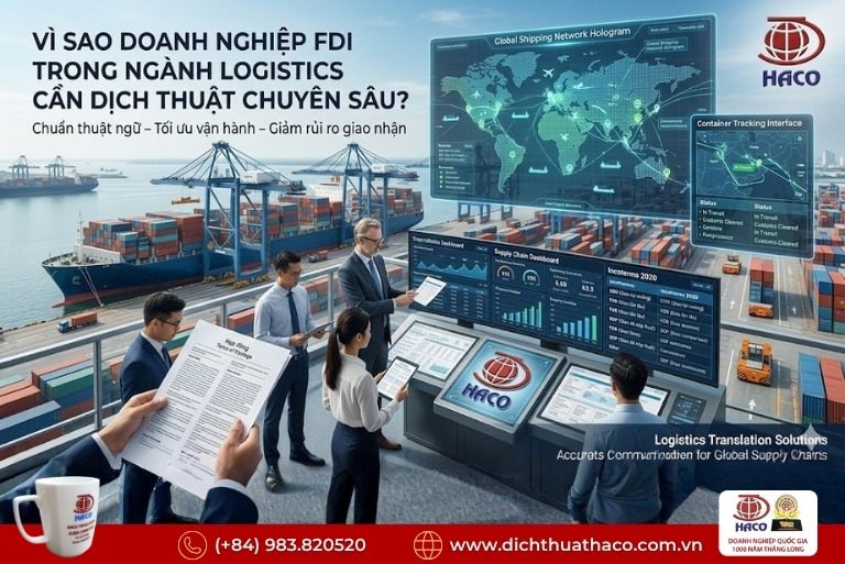 Dịch thuật Logistics chuỗi cung ứng FDI 1 Dịch thuật Logistics chuỗi cung ứng FDI