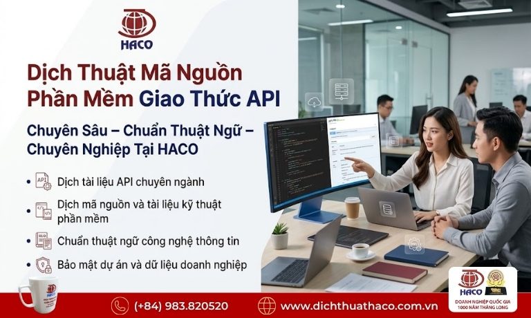 Dịch Thuật Mã Nguồn Phần Mềm Giao Thức API