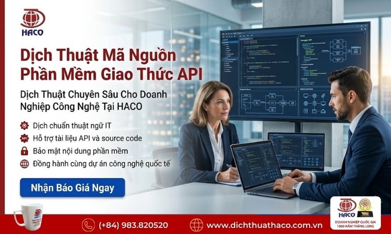 Dịch Thuật Mã Nguồn Phần Mềm Giao Thức API