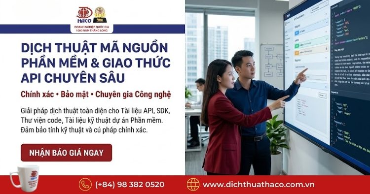 Dịch Thuật Mã Nguồn Phần Mềm Giao Thức API