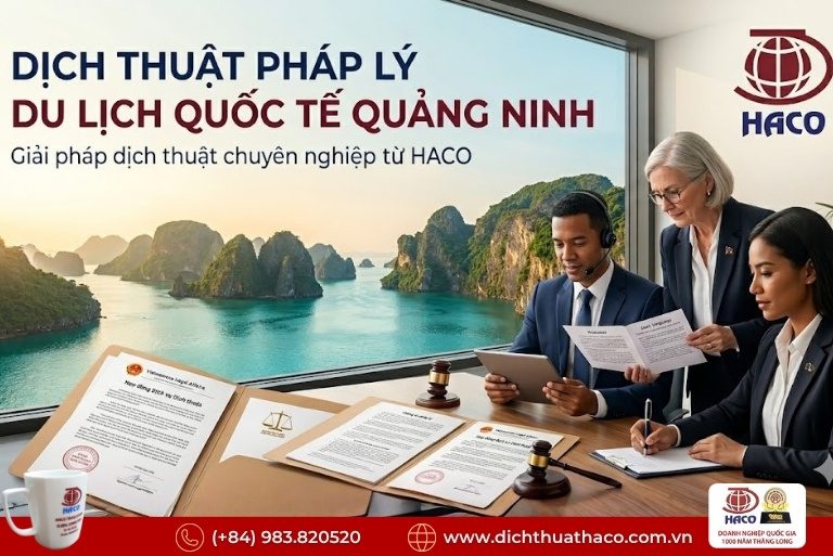 Dịch thuật pháp lý du lịch quốc tế Quảng Ninh