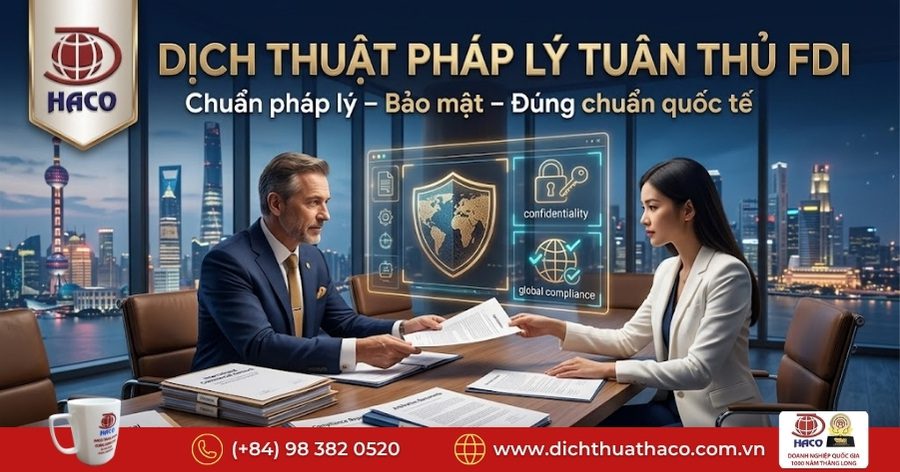 Dịch thuật pháp lý tuân thủ FDI