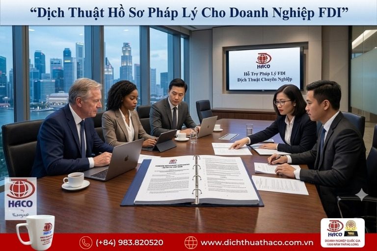 Dịch thuật pháp lý và giấy phép đầu tư FDI Bắc Ninh