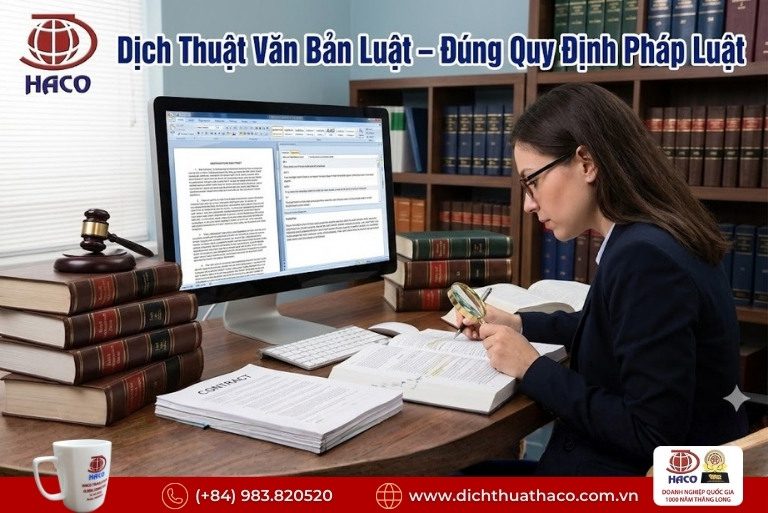 Dịch thuật pháp lý văn bản luật tại Hà Nội