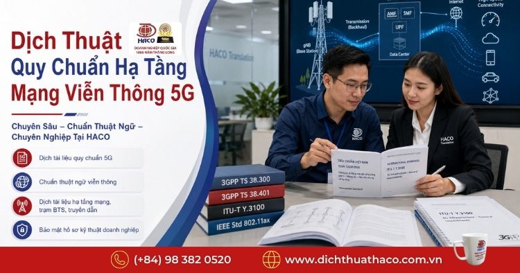 Dịch Thuật Quy Chuẩn Hạ Tầng Mạng Viễn Thông 5G