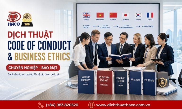 Dịch thuật quy tắc ứng xử đạo đức kinh doanh chuyên nghiệp, bảo mật 4 dich thuat quy tac ung xu dao duc kinh doanh 2