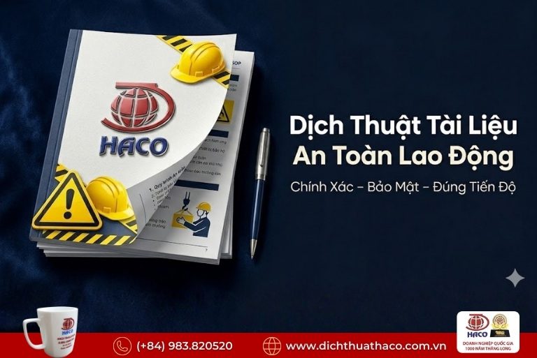 Dịch thuật quy trình an toàn lao động Bình Dương