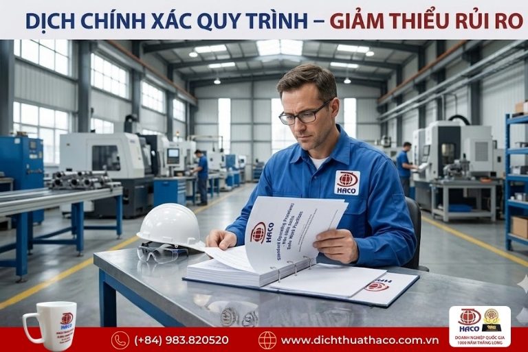 Dịch thuật quy trình an toàn lao động Bình Dương