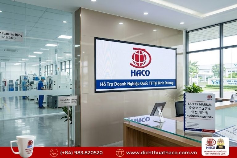Dịch thuật quy trình an toàn lao động Bình Dương