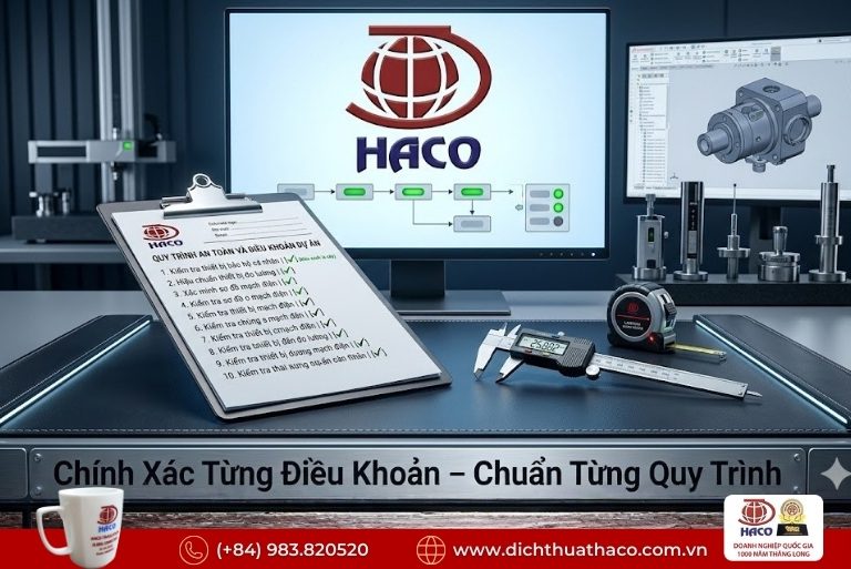 Dịch thuật quy trình an toàn lao động Bình Dương