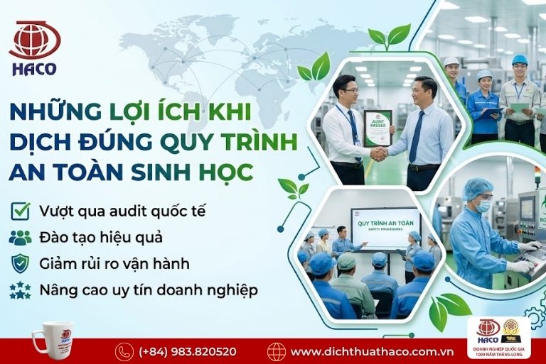 Dịch thuật quy trình an toàn sinh học