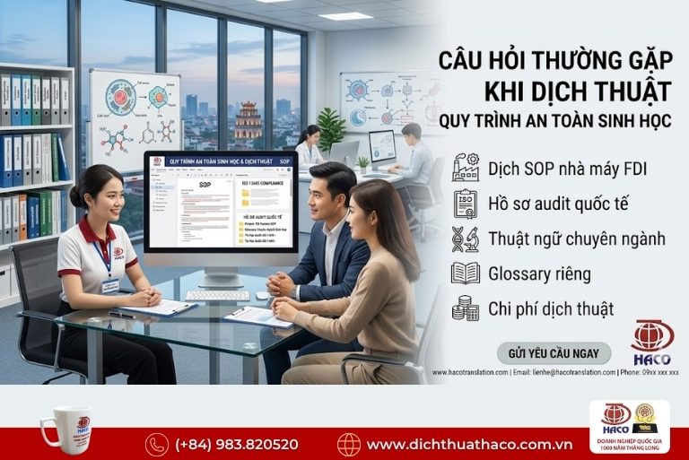 Dịch thuật quy trình an toàn sinh học