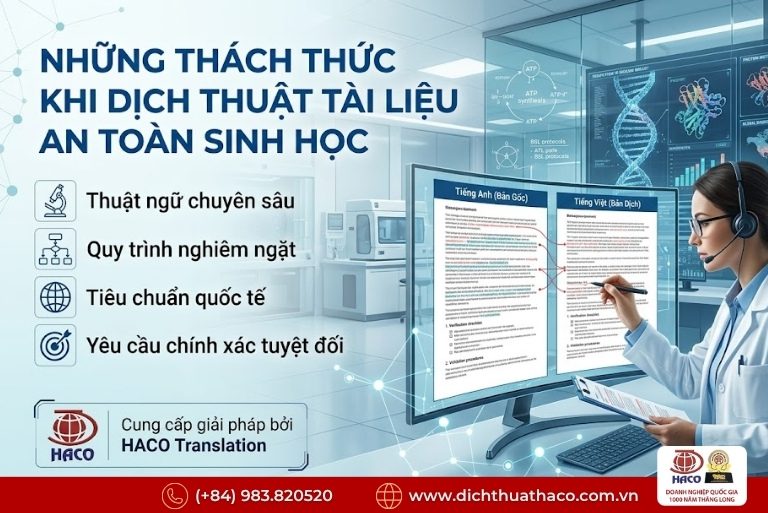 Dịch thuật quy trình an toàn sinh học