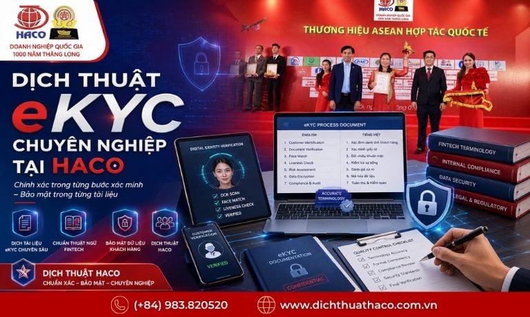 Dịch Thuật Quy Trình eKYC Chính Xác, Bảo Mật Tại HACO 1 dich thuat quy trinh dinh danh khach hang ekyc 4
