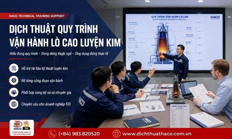 dich thuat quy trinh van hanh lo cao luyen kim 3