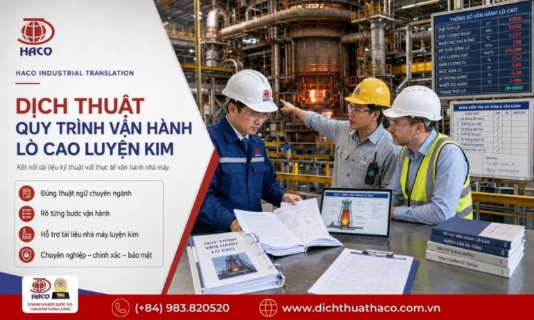 dich thuat quy trinh van hanh lo cao luyen kim 5