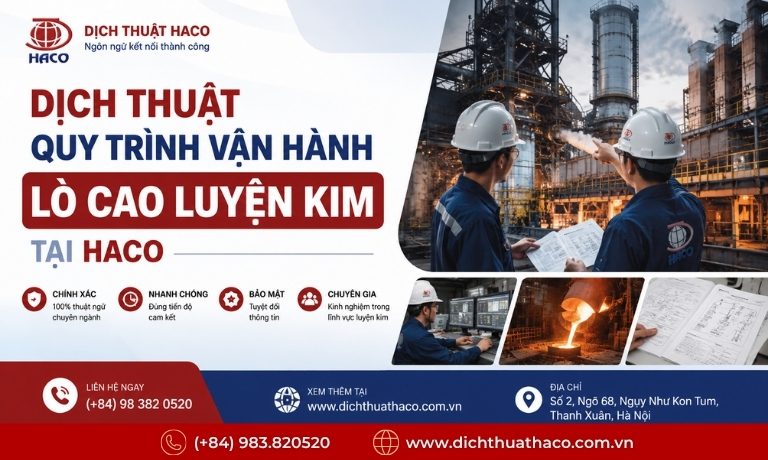 dich thuat quy trinh van hanh lo cao luyen kim 6