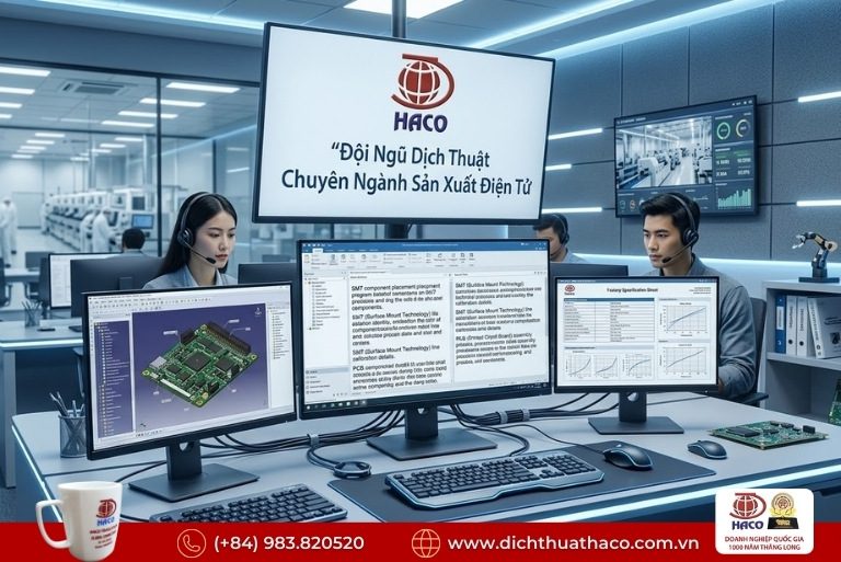 Dịch Thuật Quy Trình Vận Hành Nhà Máy LG Hải Phòng