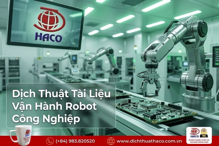 Dịch Thuật Quy Trình Vận Hành Nhà Máy LG Hải Phòng