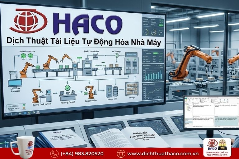 Dịch Thuật Quy Trình Vận Hành Nhà Máy LG Hải Phòng