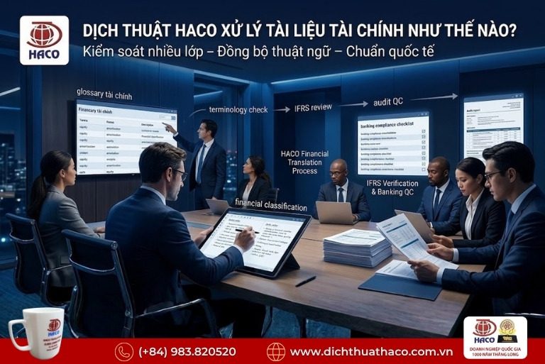 Dịch thuật tài chính ngân hàng FDI