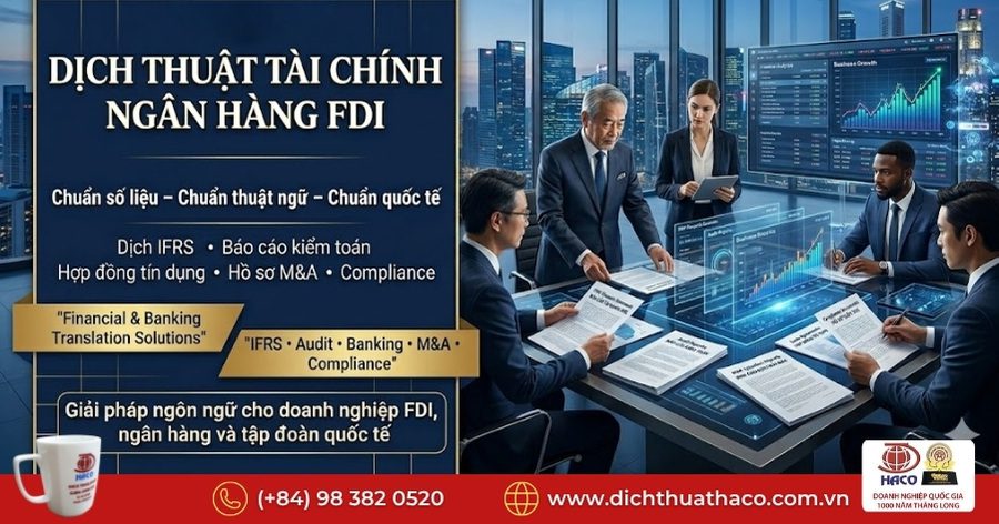 Dịch thuật tài chính ngân hàng FDI