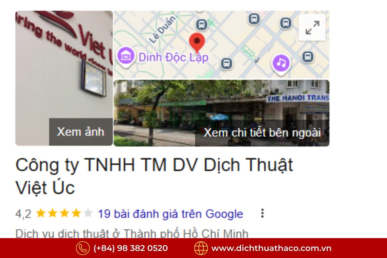 Công ty dịch thuật tại HCM