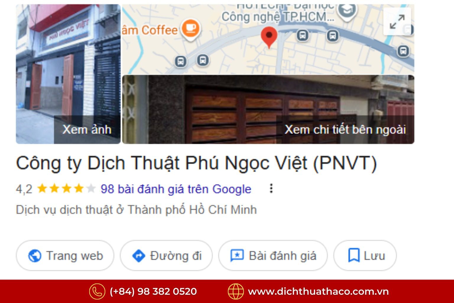 Công ty dịch thuật tại HCM