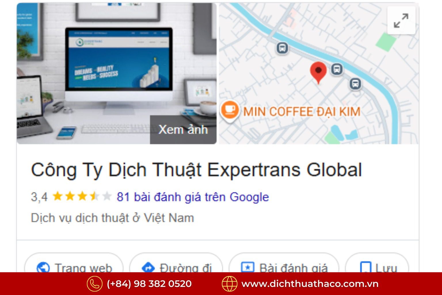 Công ty dịch thuật tại HCM