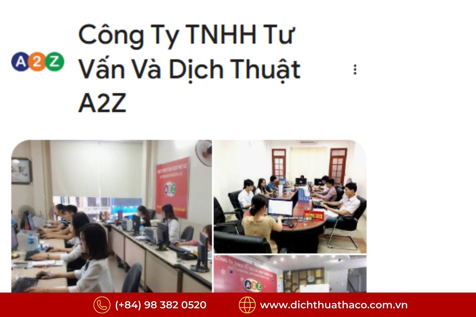 Công ty dịch thuật tại HCM