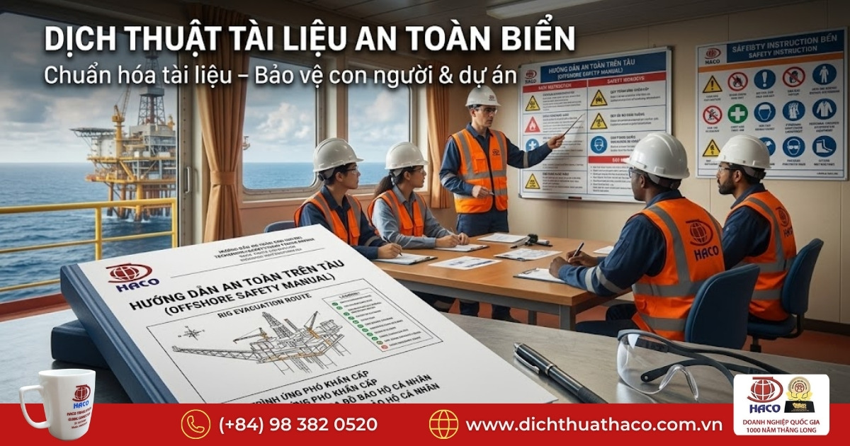 Dịch thuật tài liệu an toàn biển