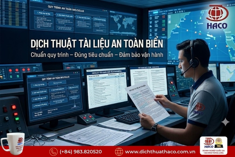 Dịch thuật tài liệu an toàn biển