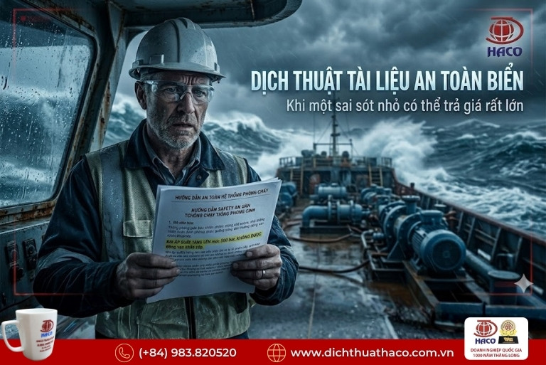 Dịch thuật tài liệu an toàn biển