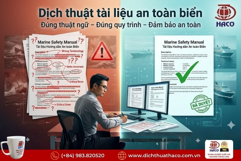 Dịch thuật tài liệu an toàn biển